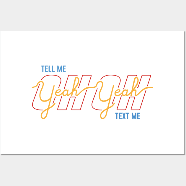OH YEAH YELLOW (BTS) Wall Art by goldiecloset